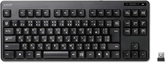 USB/無線 キーボード グレー (無線(2.4GHz)・テンキーレス)